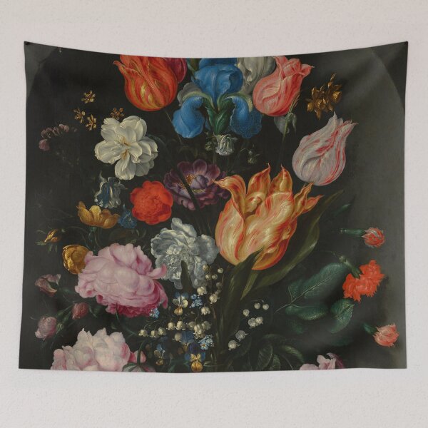 Item preview, Jacob de Gheyn II "Flowers in a Glass Flask" 1612 designed and sold by Alexandra Dahl.