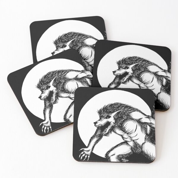 Werewolf Coasters (Set of 4)