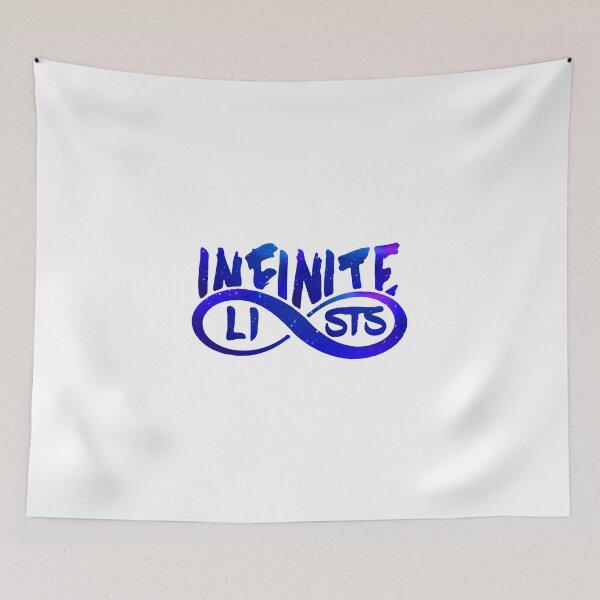Item preview,  Infinite lists Merch, Infinite Merch,infinite lists Blue Galaxy logo,infinite Blue, infinite lists kids hoodie, infinite lists kids merch, infinite lists kids t-shirts designed and sold by LAAZIZA.