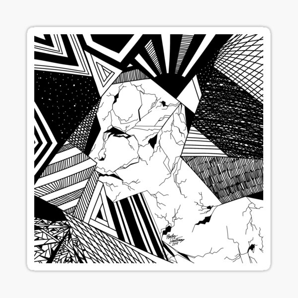 Abstract Mentality 1 Sticker