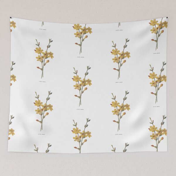 Item preview, Winter Jasmine Floral Art Antique Botanical Print by Hulme designed and sold by simpson92.