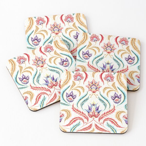 Item preview, Neon Colors Abstract Indian Floral Design Overlay  designed and sold by Pixelchicken.