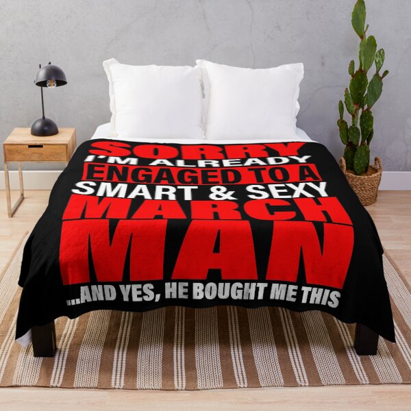 Item preview, Sorry I'm Already Engaged To Smart And Sexy March Man - Valentine's Day and Engagement Announcement Matching Couple Gift Ideas designed and sold by ASClothDesign.