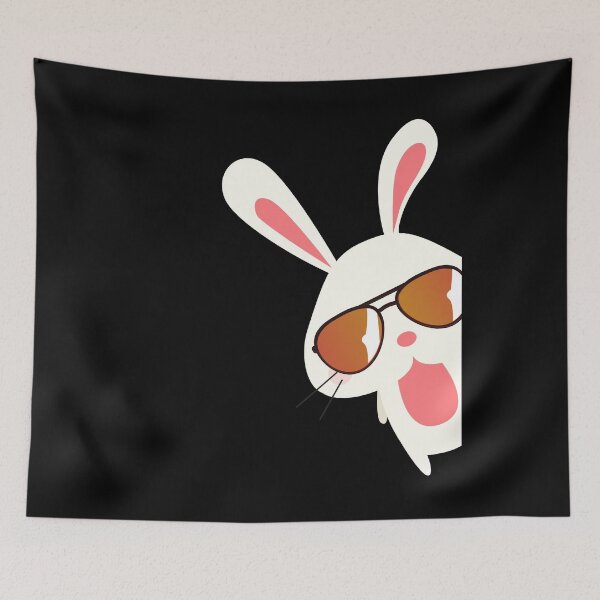 Item preview, Cool rabbit with sunglasses designed and sold by Weilichesmag.