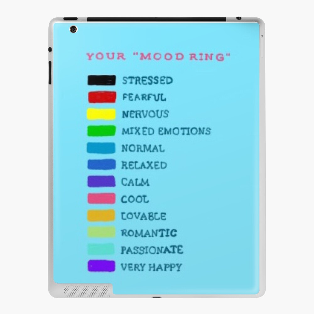 Mood Ring Color Chart - Pink Download Printable PDF | Templateroller