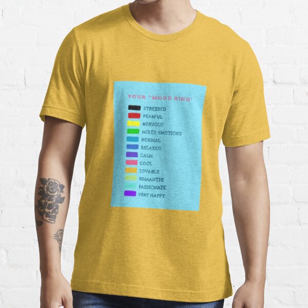 How ya feelin? Mood Ring Color Guide  Essential T-Shirt for Sale