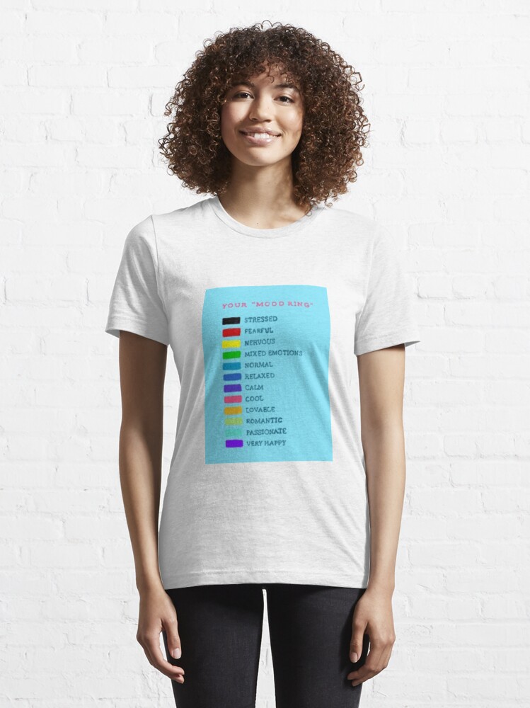 How ya feelin? Mood Ring Color Guide  Essential T-Shirt for Sale