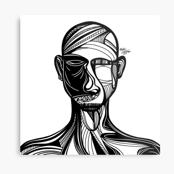 Abstract Portrait 3 Metal Print