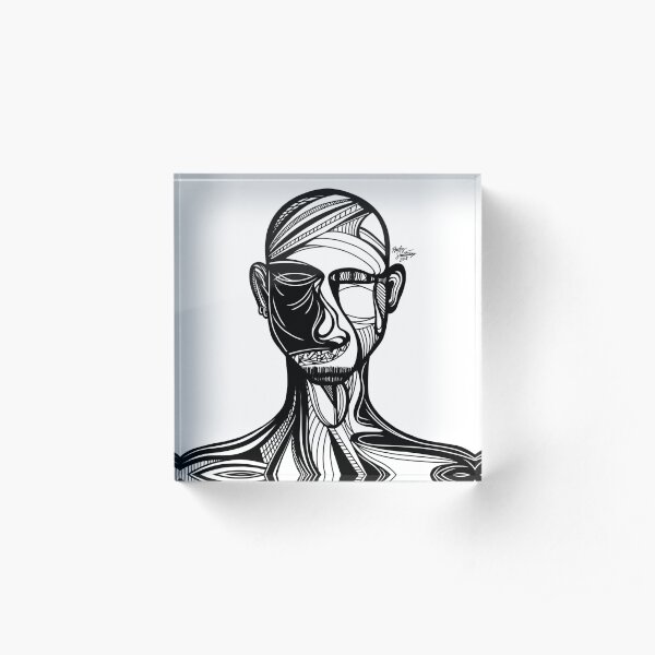 Abstract Portrait 3 Acrylic Block