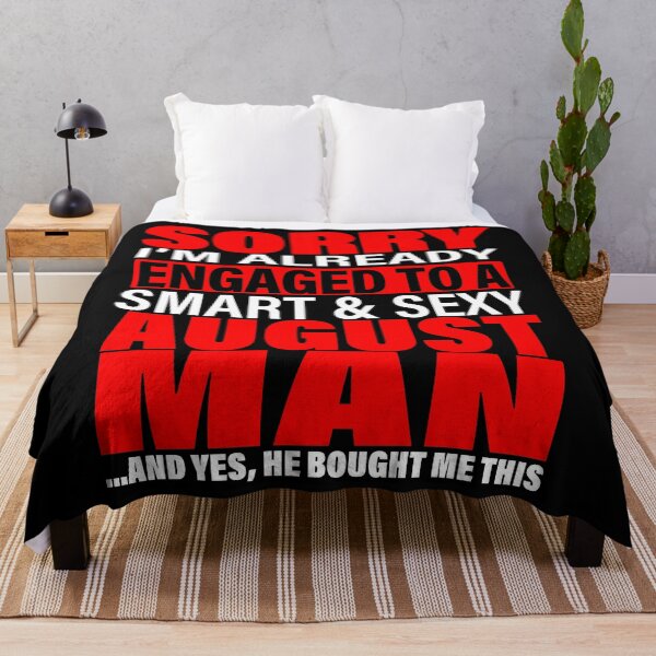Item preview, Sorry I'm Already Engaged To Smart And Sexy August Man - Valentine's Day and Engagement Announcement Matching Couple Gift Ideas designed and sold by ASClothDesign.