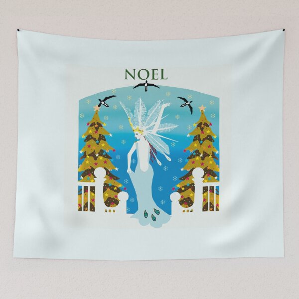 Item preview, Art Nouveau Ice Blue Christmas designed and sold by Paul Bridgeman.
