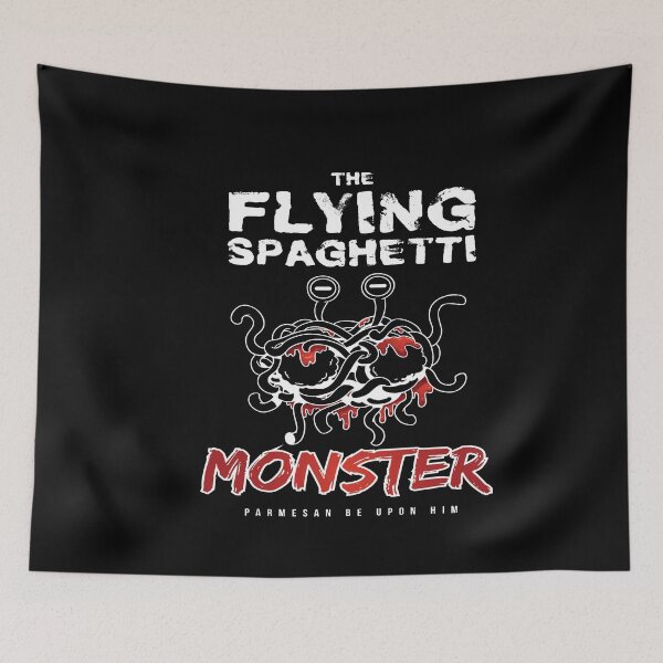 Item preview, The Flying Spaghetti Monster Pastafari Atheists designed and sold by MooonTees.