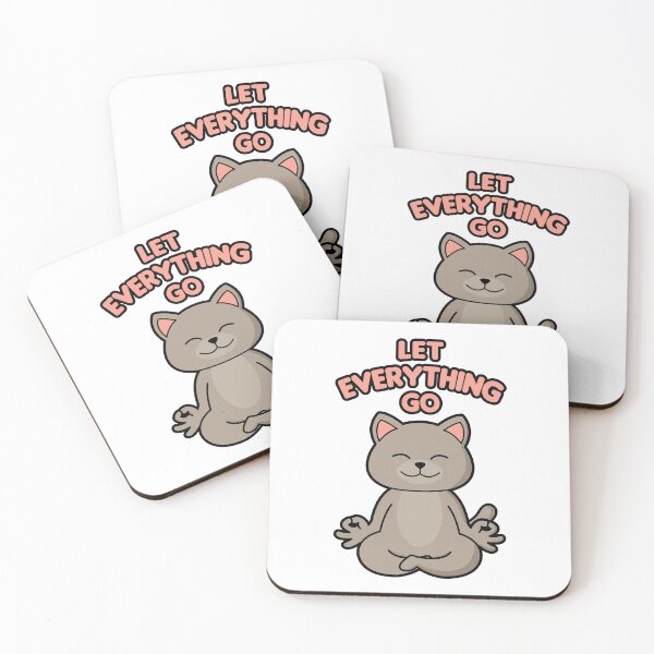 Item preview, Let everything go meditating cat designed and sold by nmdesigns1.