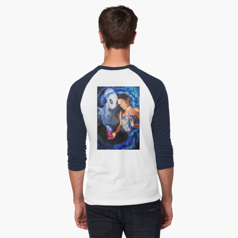 Item preview, Baseball ¾ Sleeve T-Shirt designed and sold by BlueStarseed.
