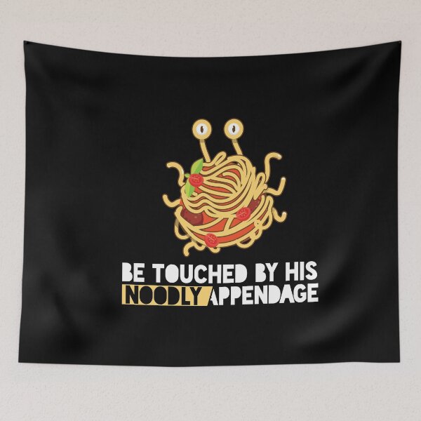 Item preview, Touched By His Noodly Appendage Spaghetti Monster designed and sold by MooonTees.