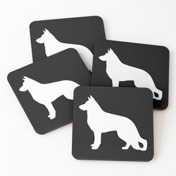 Item preview, White German Shepherd Dog Silhouette designed and sold by Jenn Inashvili.