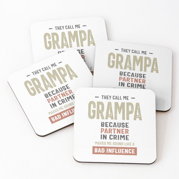 Item preview, They Call Me Grampa Partner in Crime Funny Gift designed and sold by cidolopez.