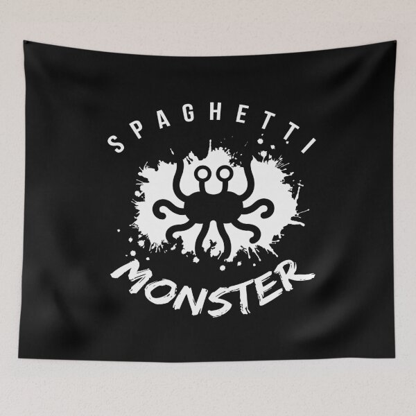 Item preview, Spaghetti Monster Pastafari Athesist God Religion designed and sold by MooonTees.