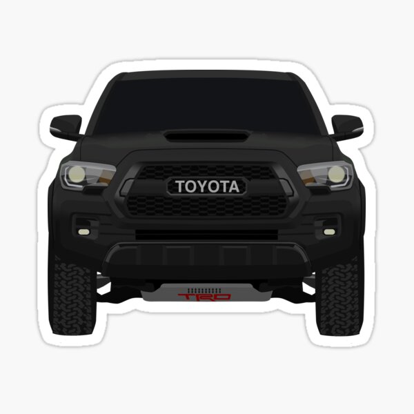 Black Toyota Tacoma TRD Pro  Sticker