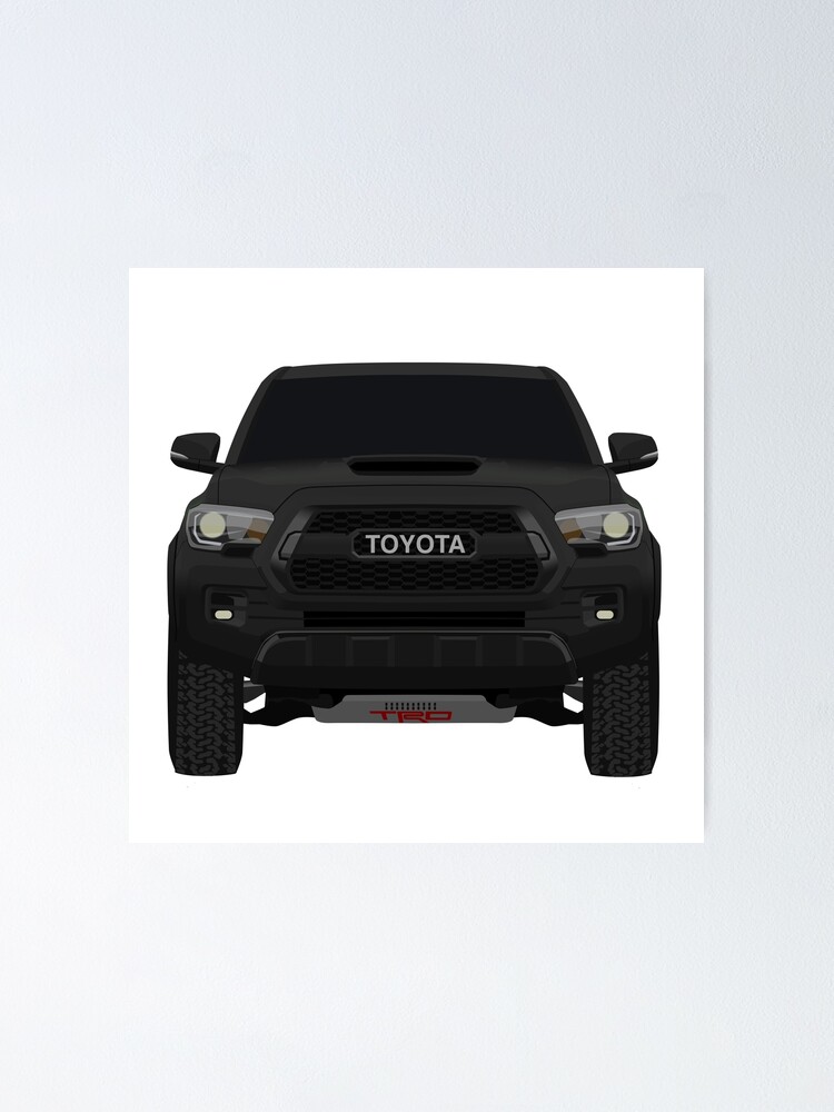 Tacoma, Toyota, Trd Pro, Sport Pickup Truck, Off-Road, Unisex Black Hoodie  