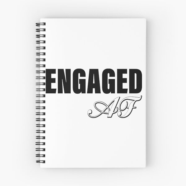 Item preview, Engaged AF - Valentine's Day and Engagement Announcement Matching Couple Gift Ideas designed and sold by ASClothDesign.
