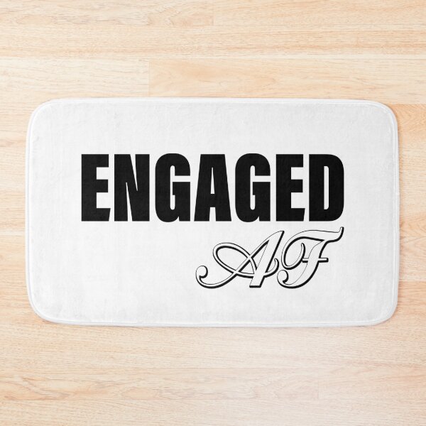 Item preview, Engaged AF - Valentine's Day and Engagement Announcement Matching Couple Gift Ideas designed and sold by ASClothDesign.