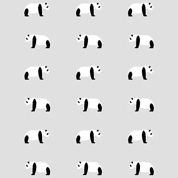 Artwork thumbnail, Panda Pattern by ScaryMath