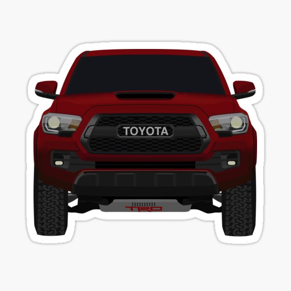 Item preview, Red Toyota Tacoma TRD Pro  designed and sold by MinimalVehicle.