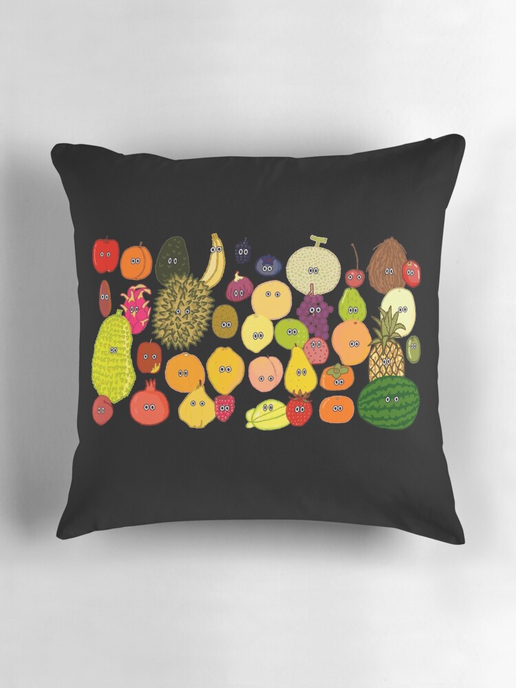 Cartoon Fruit Throw Pillow hotsell with Blanket