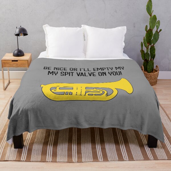 Item preview, Marching Euphonium - BE NICE OR I'LL EMPTY MY SPIT VALVE ON YOU! Funny Marching Band Gift designed and sold by HEJAshirts.