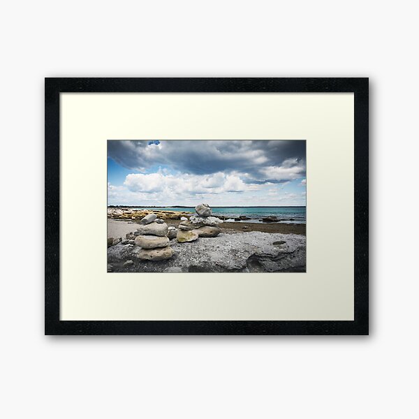 Rocks Stacks 1 Framed Art Print