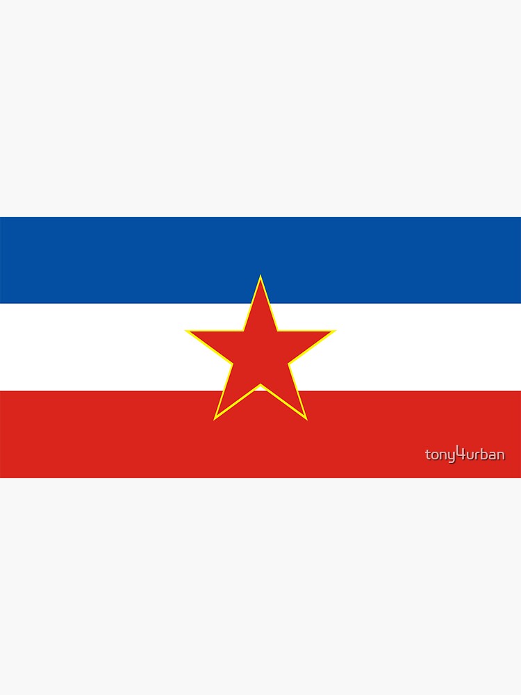 flag of yugoslavia Sticker