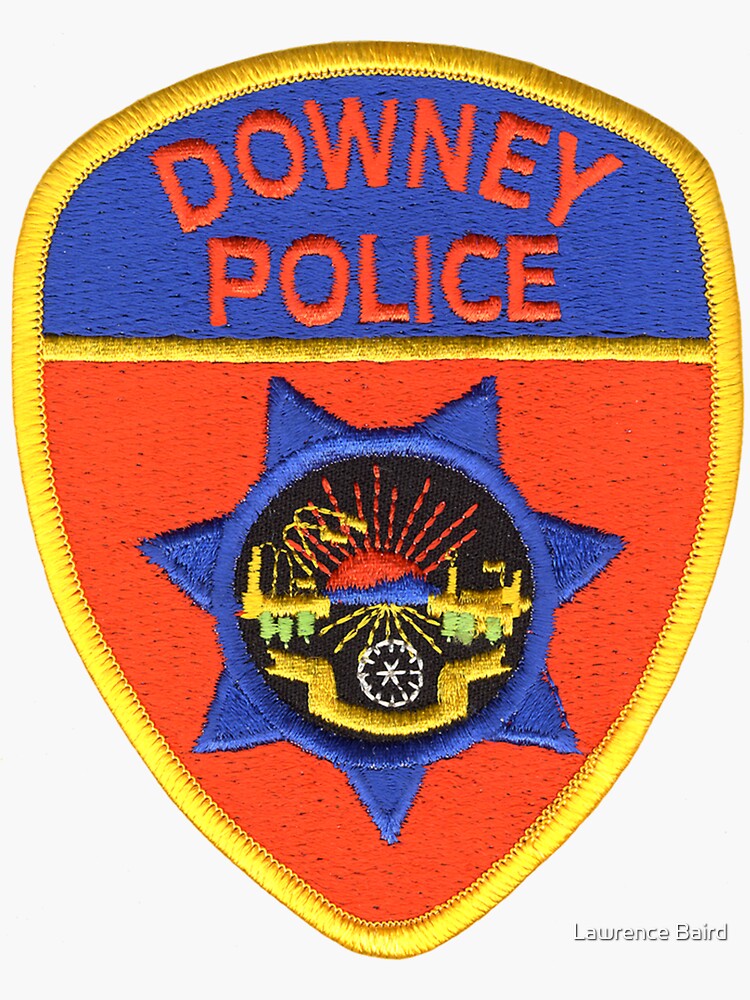 "Downey California Police " Sticker for Sale by Lawrence Baird Redbubble