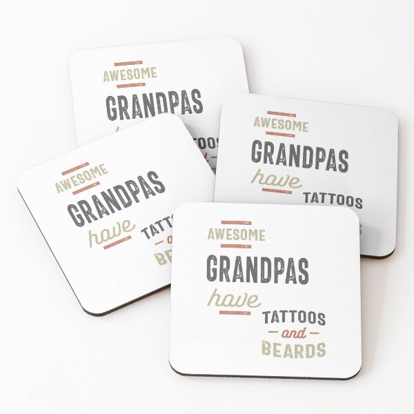 Item preview, Awesome Grandpas Have Tattoos and Beards Gift Mens  designed and sold by cidolopez.