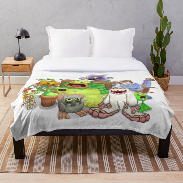 My Singing Monsters Characters Throw Blanket