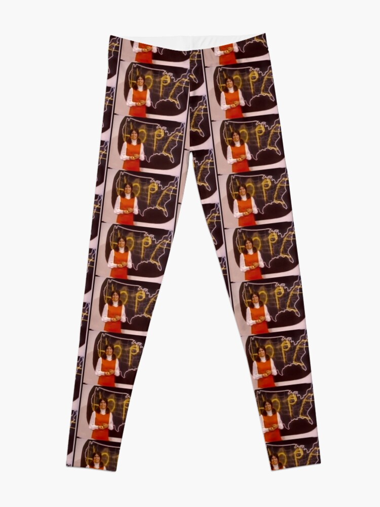 Leigh French does the weather  Leggings for Sale by