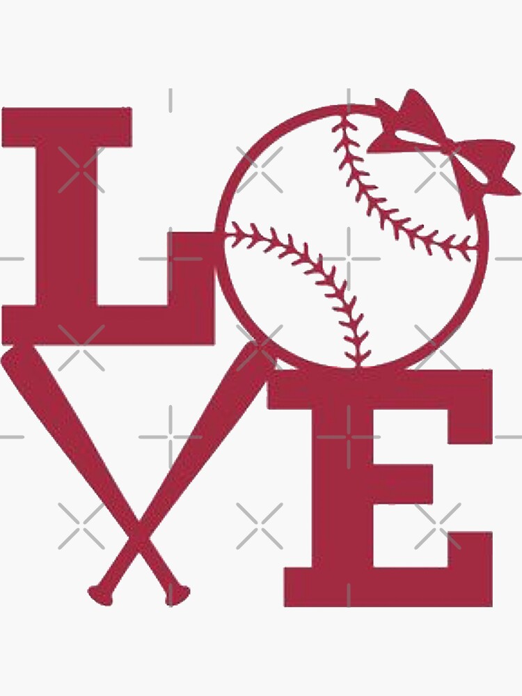 Softball Love I Love Softball Sticker For Sale By Moreawesometees