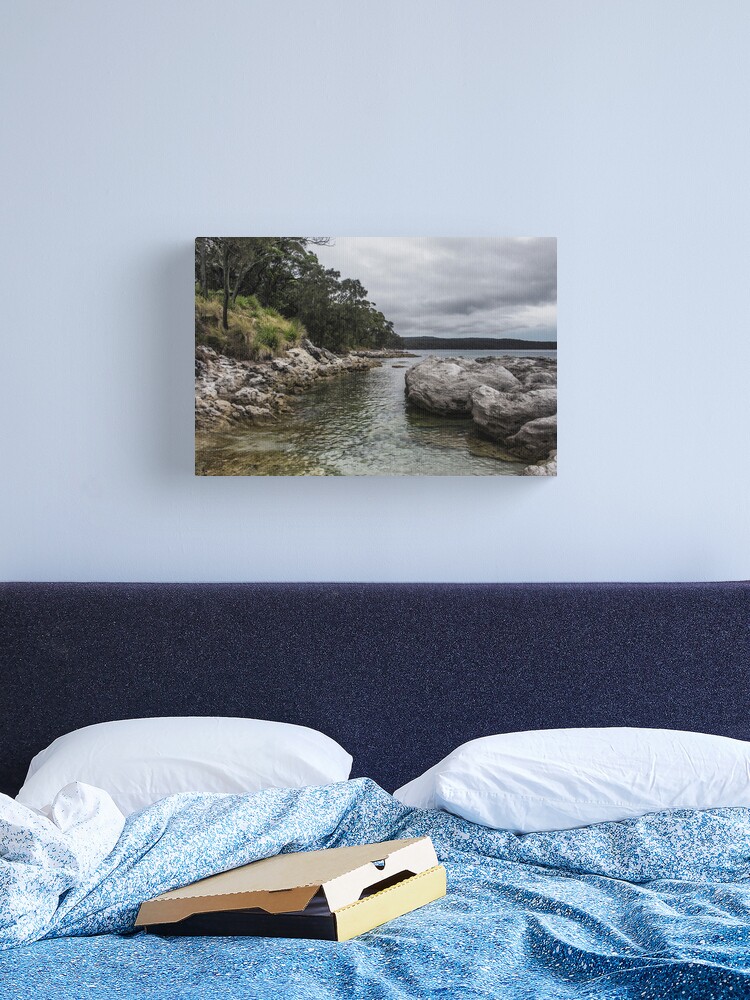 Canvas Print, Left of Murrays Beach Boat Ramp designed and sold by Rainphotography