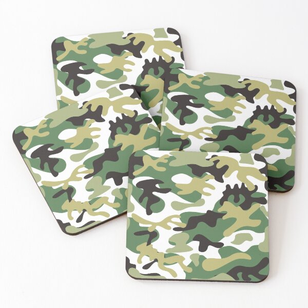 Item preview, Green classy Camouflage khaki camo trendy pattern christmas gift designed and sold by conceptDVS.