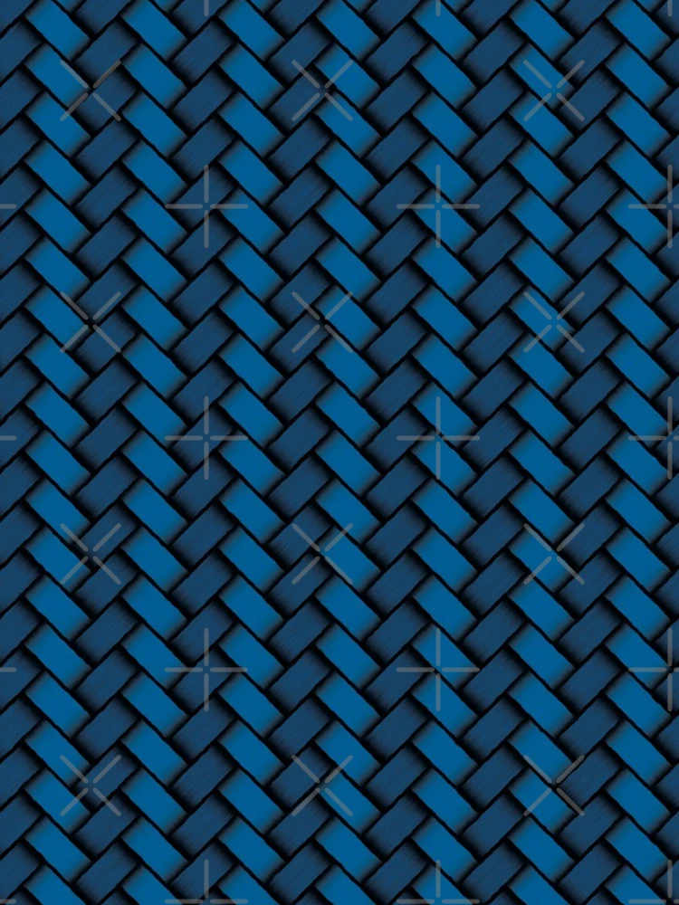 Thumbnail 4 of 4, Samsung Galaxy Phone Case, Wicker Weave - Blue [Roufxis-Rb] designed and sold by RoufXis.