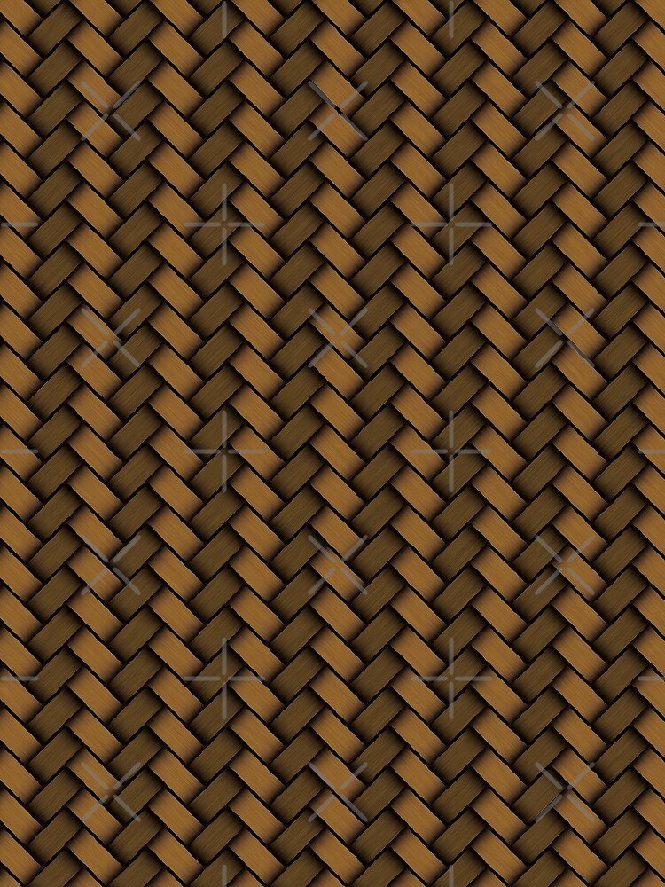 Thumbnail 3 of 3, Scarf, Wicker Weave - Brown [Roufxis-Rb] designed and sold by RoufXis.