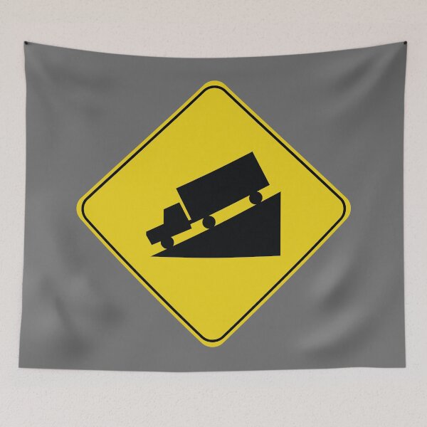 Item preview, Caution Road Sign Truck Down Grade designed and sold by Shanestillz.