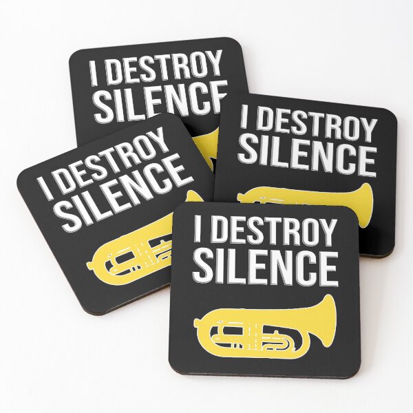 Item preview, Marching Euphonium - I DESTROY SILENCE - Funny Marching Band Gift designed and sold by HEJAshirts.