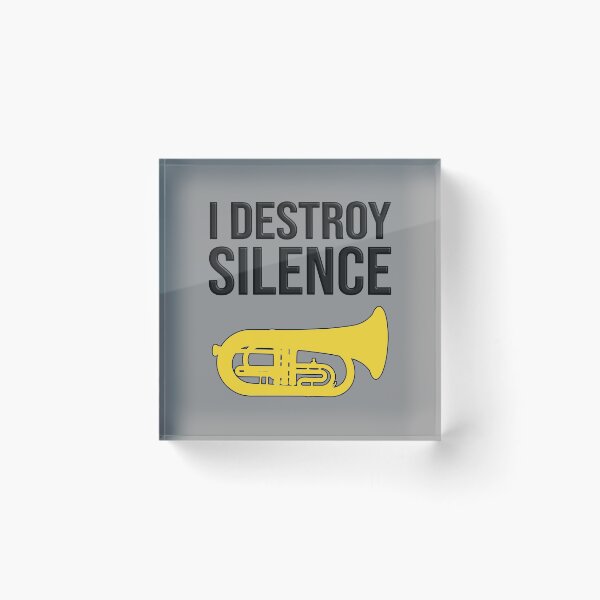 Item preview, Marching Euphonium - I DESTROY SILENCE - Funny Marching Band Gift designed and sold by HEJAshirts.