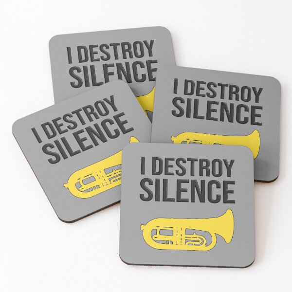 Item preview, Marching Euphonium - I DESTROY SILENCE - Funny Marching Band Gift designed and sold by HEJAshirts.
