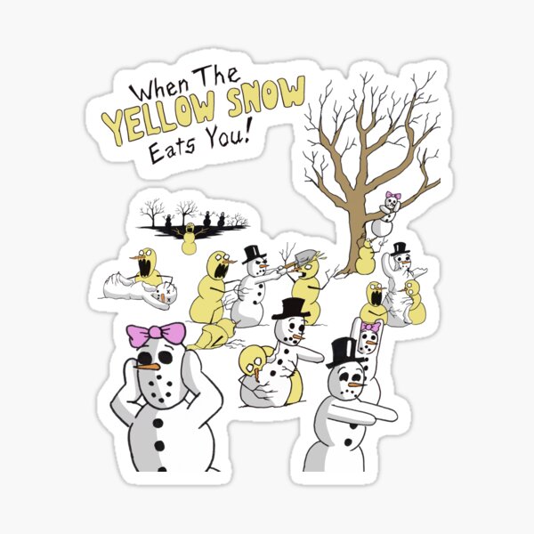 Zombie Snowmen Sticker