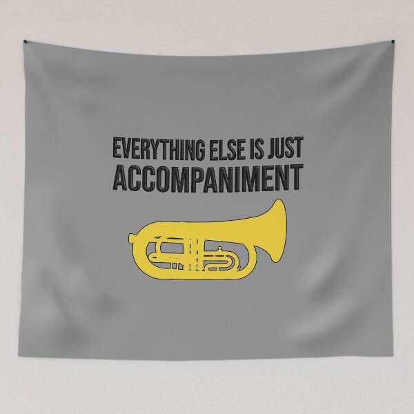 Item preview, Marching Euphonium - EVERYTHING ELSE IS JUST ACCOMPANIMENT - Funny Marching Band Gift designed and sold by HEJAshirts.