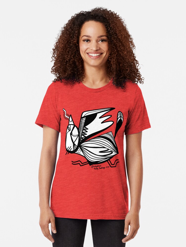 Alternate view of Abstract Animal 3 Tri-blend T-Shirt