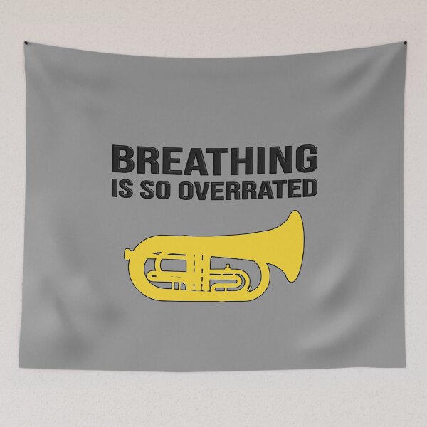 Item preview, Marching Euphonium - BREATHING IS SO OVERRATED - Funny Marching Band Gift designed and sold by HEJAshirts.