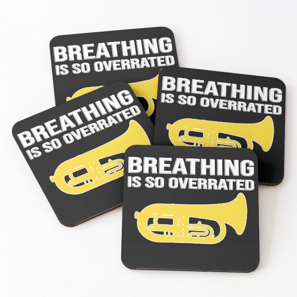 Item preview, Marching Euphonium - BREATHING IS SO OVERRATED - Funny Marching Band Gift designed and sold by HEJAshirts.